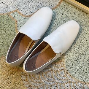 The Row “ALYS” Slipper/Loafer Nappa White Leather